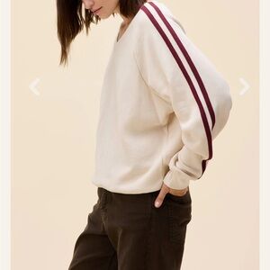 Daydreamer V-Neck Collegiate Sweatshirt